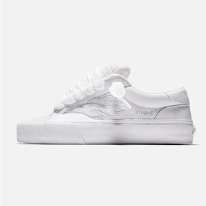 Straye White Low-Top Sneakers